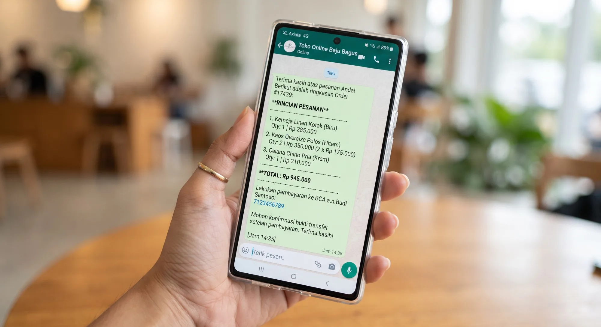 Checkout WhatsApp